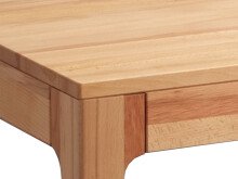 Schreibtisch >Timo< in Kernbuche aus Massivholz -...
