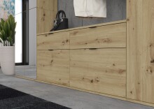 Garderoben-Set >Projekt X< in Artisan Eiche - 273x193x34cm (BxHxT)