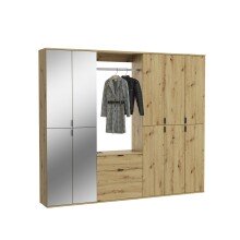Garderoben-Set >Projekt X< in Artisan Eiche -...