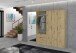 Garderoben-Set >Projekt X< in Artisan Eiche - 213x193x34cm (BxHxT)