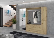 Hochschrank >Projekt X< in Artisan Eiche - 30x193x34cm (BxHxT)