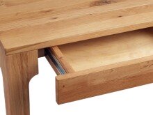 Schreibtisch >Timo< in Wildeiche aus Massivholz -...