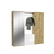 Garderoben-Set >Projekt X< in Artisan Eiche /...