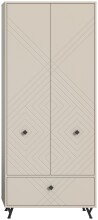 Garderobenschrank >Notes< in Sandbeige Matt - 80x190x35cm (BxHxT)