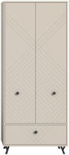 Garderobenschrank >Notes< in Sandbeige Matt -...