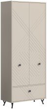 Garderobenschrank >Notes< in Sandbeige Matt -...