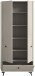 Garderobenschrank >Notes< in Sandbeige Matt - 80x190x35cm (BxHxT)