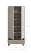 Garderobenschrank >Notes< in Sandbeige Matt - 80x190x35cm (BxHxT)