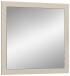 Spiegel >Notes< in Sandbeige Matt / Spiegel - 80x80x2cm (BxHxT)