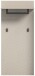 Garderobenpaneel >Notes< in Sandbeige Matt - 60x140x35cm (BxHxT)