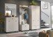 Garderobenpaneel >Notes< in Sandbeige Matt - 60x140x35cm (BxHxT)