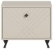 Sitzbank >Notes< in Sandbeige Matt - 60x50x35cm (BxHxT)