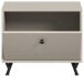 Sitzbank >Notes< in Sandbeige Matt - 60x50x35cm (BxHxT)