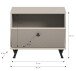 Sitzbank >Notes< in Sandbeige Matt - 60x50x35cm (BxHxT)