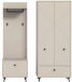 Garderoben-Set >Notes< in Sandbeige Matt - 195x190x35cm (BxHxT)