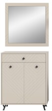 Garderoben-Set >Notes< in Sandbeige Matt - 80x190x35cm (BxHxT)