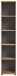 Regal >Mason< in Nox Oak / Basalt Grau - 40x199x37cm (BxHxT)