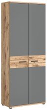 Aktenschrank >Mason< in Nox Oak / Basalt Grau -...