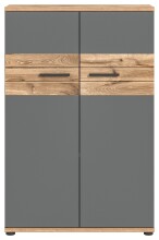 Aktenschrank >Mason< in Nox Oak / Basalt Grau -...