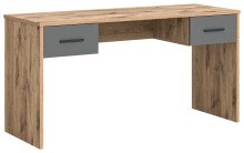Schreibtisch >Mason< in Nox Oak / Basalt Grau -...