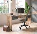 Schreibtisch >Mason< in Nox Oak / Basalt Grau - 150x76x55cm (BxHxT)