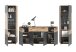 Wohnwand >Mason< in Nox Oak / Basalt Grau - 344x200x40cm (BxHxT)