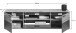 Wohnwand >Mason< in Nox Oak / Basalt Grau - 266x200x47cm (BxHxT)