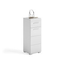 Hochschrank >Linus< in Weiß Hochglanz -...