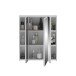 Badezimmerspiegelschrank >Linus< in Weiß / Spiegel - 60x70x18cm (BxHxT)