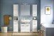 Badezimmer-Set >Linus< in Weiß Hochglanz - 150x182x34cm (BxHxT)