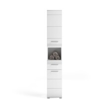 Badezimmer-Set >Linus< in Weiß Hochglanz - 105x182x34cm (BxHxT)
