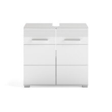 Badezimmer-Set >Linus< in Weiß Hochglanz - 105x182x34cm (BxHxT)