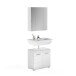 Badezimmer-Set >Linus< in Weiß Hochglanz - 60x182x34cm (BxHxT)