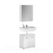 Badezimmer-Set >Linus< in Weiß Hochglanz - 60x182x34cm (BxHxT)
