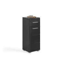 Hochschrank >Linus< in Schwarz Hochglanz -...