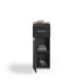 Hochschrank >Linus< in Schwarz Hochglanz - 30x80x31cm (BxHxT)