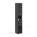 Hochschrank >Linus< in Schwarz Hochglanz - 30x182x31cm (BxHxT)