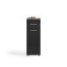Badezimmer-Set >Linus< in Schwarz Hochglanz - 105x182x34cm (BxHxT)