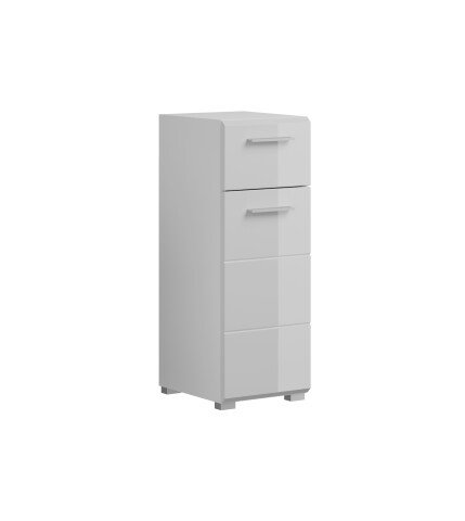 Hochschrank >Lina< in Weiß Hochglanz - 30x79x31cm (BxHxT)