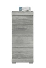 Hochschrank >Soul< in Rauchsilber - 37x88x31cm (BxHxT)