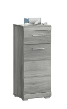 Hochschrank >Soul< in Rauchsilber - 37x88x31cm (BxHxT)