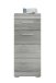 Hochschrank >Soul< in Rauchsilber - 37x88x31cm (BxHxT)