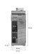 Hochschrank >Soul< in Rauchsilber - 37x88x31cm (BxHxT)