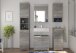 Hochschrank >Soul< in Rauchsilber - 37x88x31cm (BxHxT)