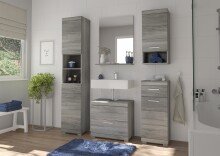 Hängeschrank >Soul< in Rauchsilber - 37x79x24cm (BxHxT)