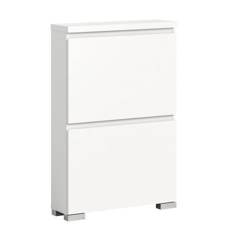 Schuhschrank >Shoelove< in Weiß - 60x88x18cm (BxHxT)