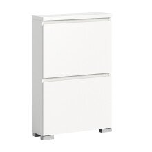 Schuhschrank >Shoelove< in Weiß - 60x88x18cm (BxHxT)