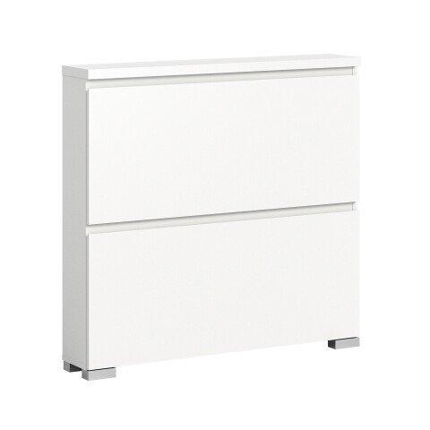 Schuhschrank >Shoelove< in Weiß - 95x88x18cm (BxHxT)