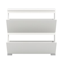 Schuhschrank >Shoelove< in Weiß - 95x88x18cm (BxHxT)