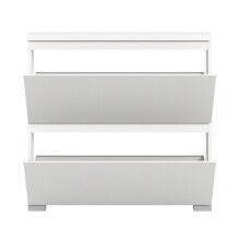 Schuhschrank >Shoelove< in Weiß - 95x88x18cm (BxHxT)